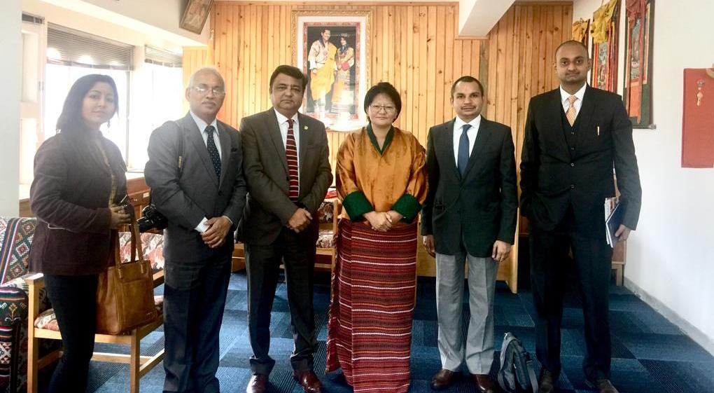 CEO SDF Dr Sunil Motiwal met Minister Health , Lyonpo Dr Dechen Wangmo