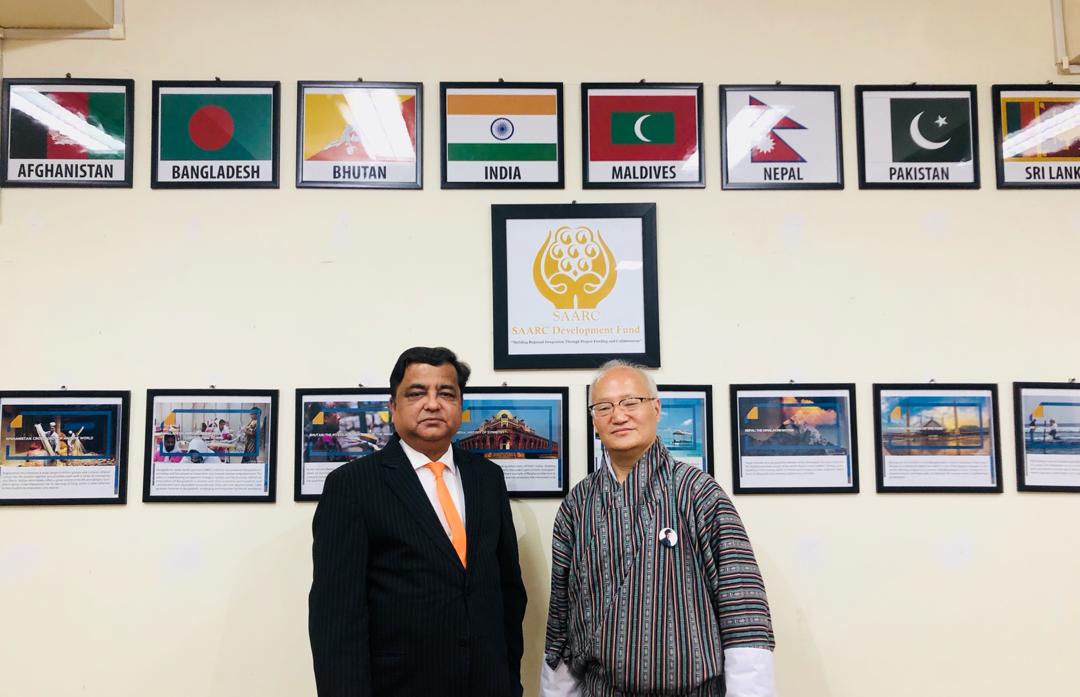 Meeting with Dr KP Tshering, President of Khesar Gyalpo University of Medical Sciences of Bhutan.