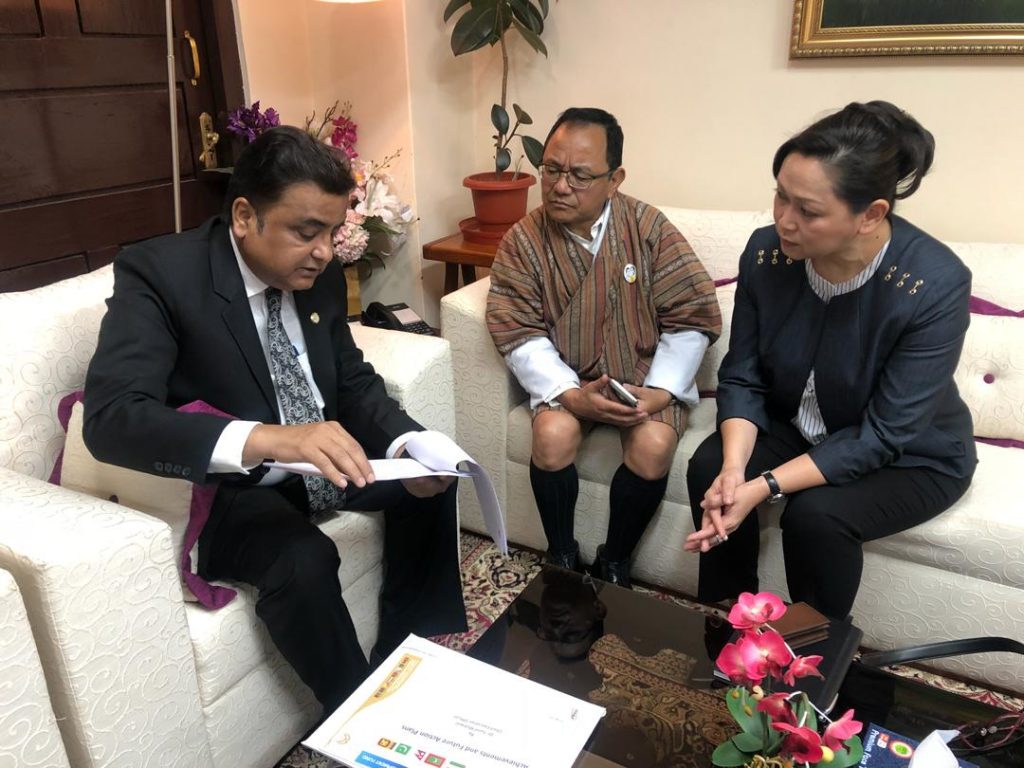 Exploring ICT-driven projects in SAARC Members States with Ms Jennifer Ooi, Country Manager, Dell Technologies Asia Emerging Markets and Mr Nirpa R Rai from NGN technology in Bhutan