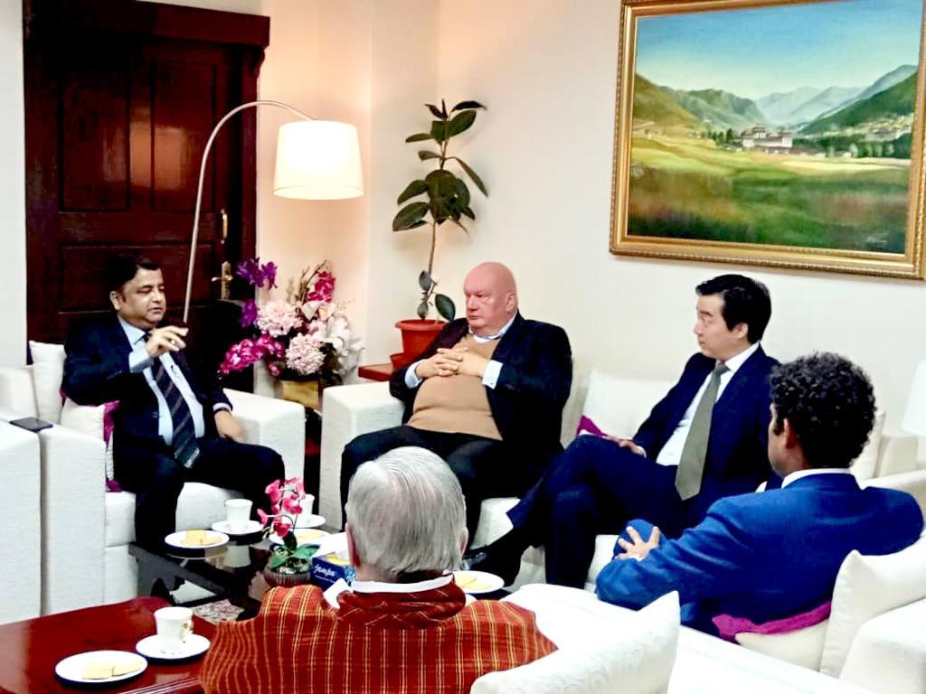 Taking forward the economic funding window of SAARC Development Fund. Met with a group of investors from the United Kingdom led by Bhutan’s Honorary Consul for UK Mr Michael Rutland at the SDF secretariat today. We discussed projects related to coffee and natural products.